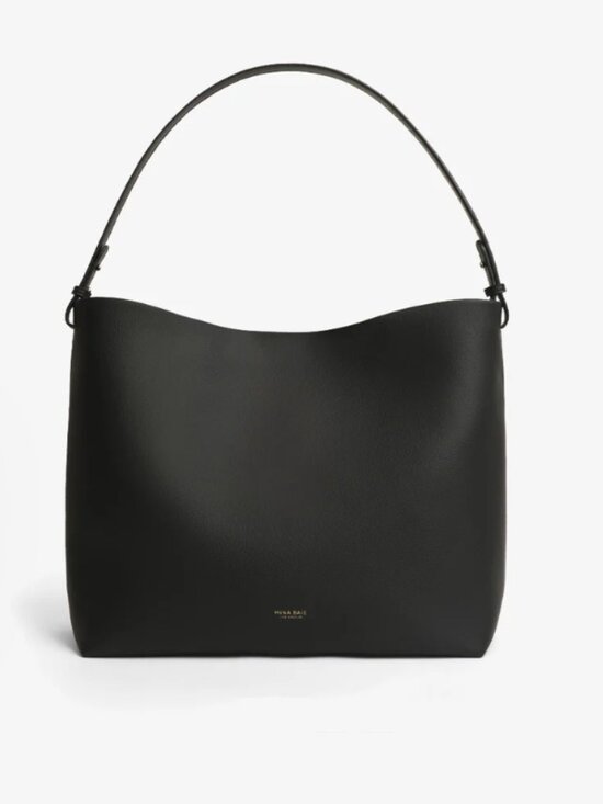 Mina Baie Handbags - Mina Baie Harlow Vegan Midi Black + Accessories Bundle